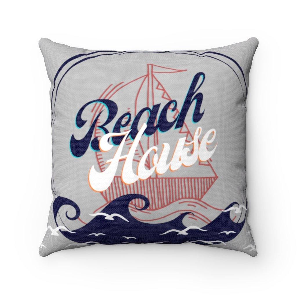 Beach House Square Pillow 14 x 14 - Munchkin Place Shop 