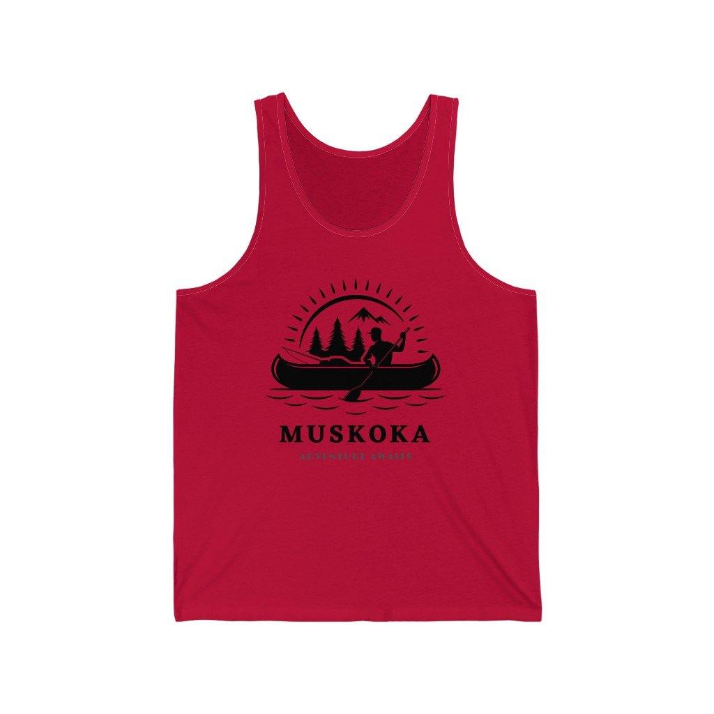 Muskoka Adventure Awaits Unisex Jersey Tank - Munchkin Place Shop 
