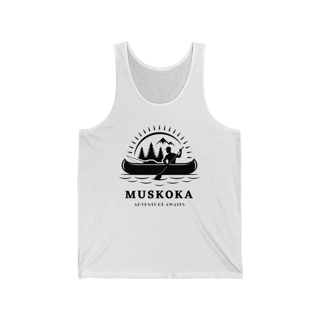 Muskoka Adventure Awaits Unisex Jersey Tank - Munchkin Place Shop 