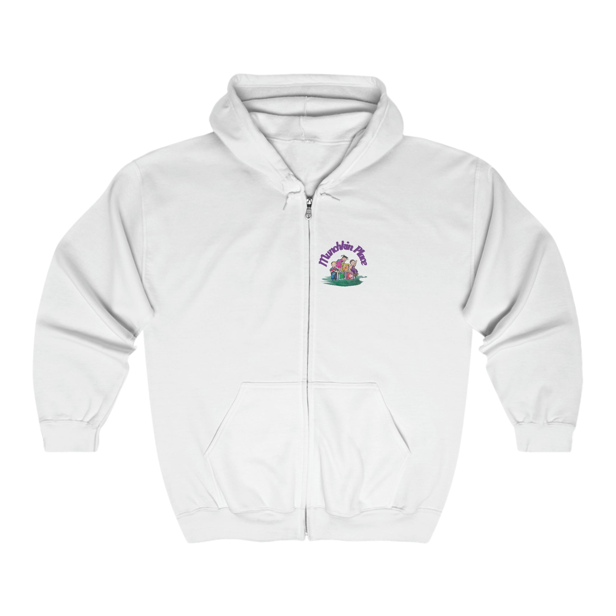 Munchkin Place Adult Full Zip Hooded Sweatshirt ll