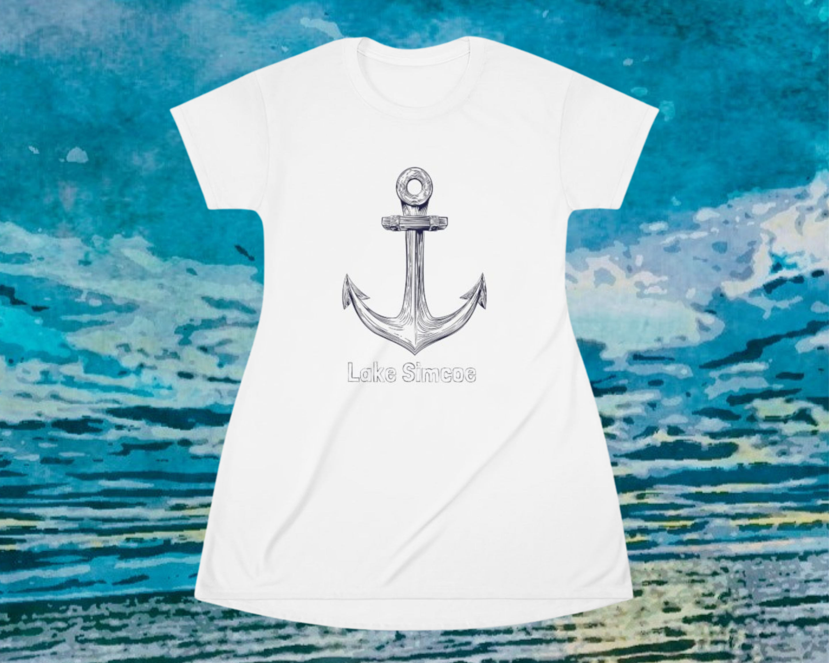 Lake Simcoe Anchor Women's Nightgown