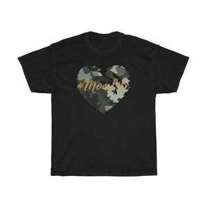 Mom Life Camo Heart Heavy Cotton Tee - Munchkin Place Shop 