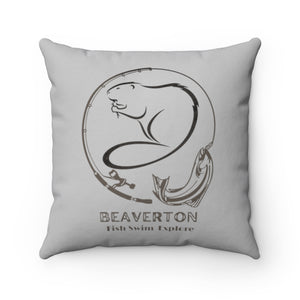 Beaverton Square Pillow in Grey