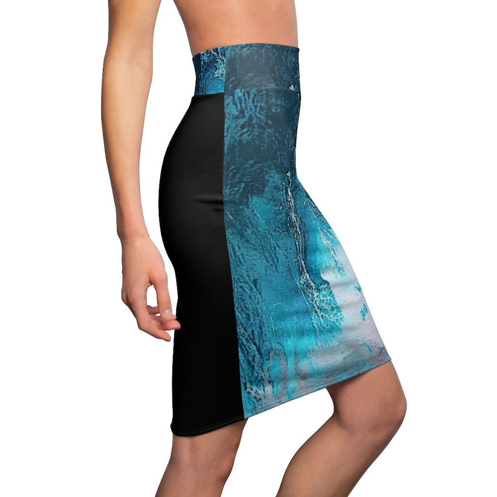 Torrent Tide  Women's Pencil Skirt