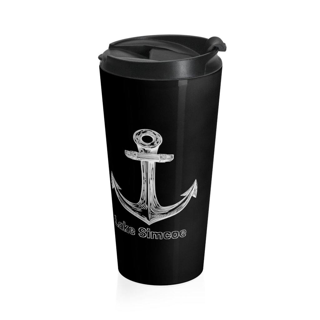 Lake Simcoe Stainless Steel Travel Mug Black - Munchkin Place Shop 