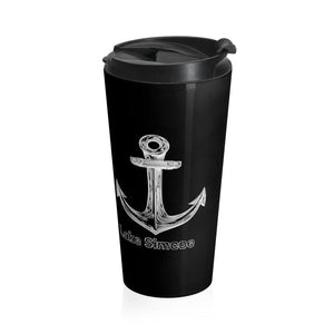 Lake Simcoe Stainless Steel Travel Mug Black - Munchkin Place Shop 