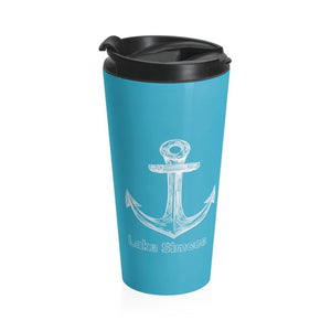 Lake Simcoe Stainless Steel Travel Mug Turquoise - Munchkin Place Shop 