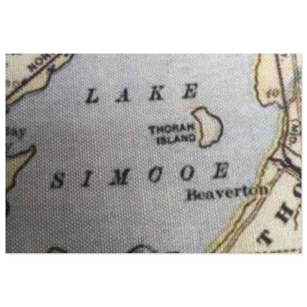 Map of Lake Simcoe Jigsaw Puzzle (1000-Piece) - Munchkin Place Shop 