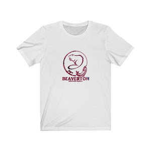 Beaverton Unisex Jersey Short Sleeve Tee in White