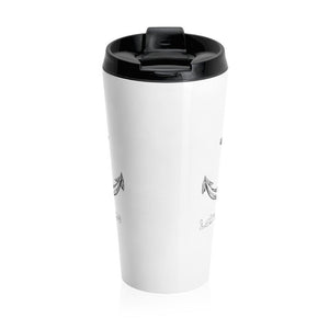 Lake Simcoe Stainless Steel Travel Mug Black and White - Munchkin Place Shop 