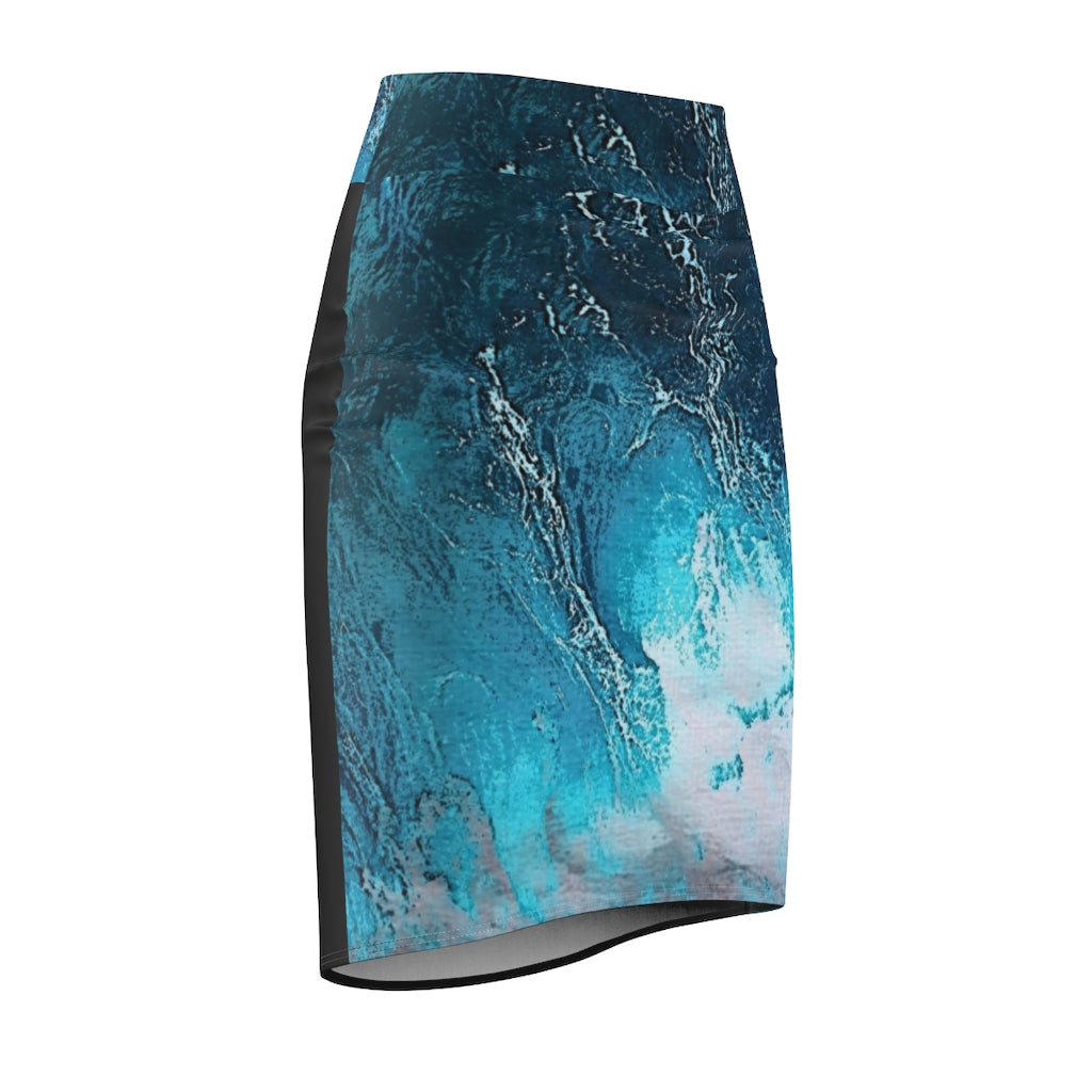 Torrent Tide  Women's Pencil Skirt