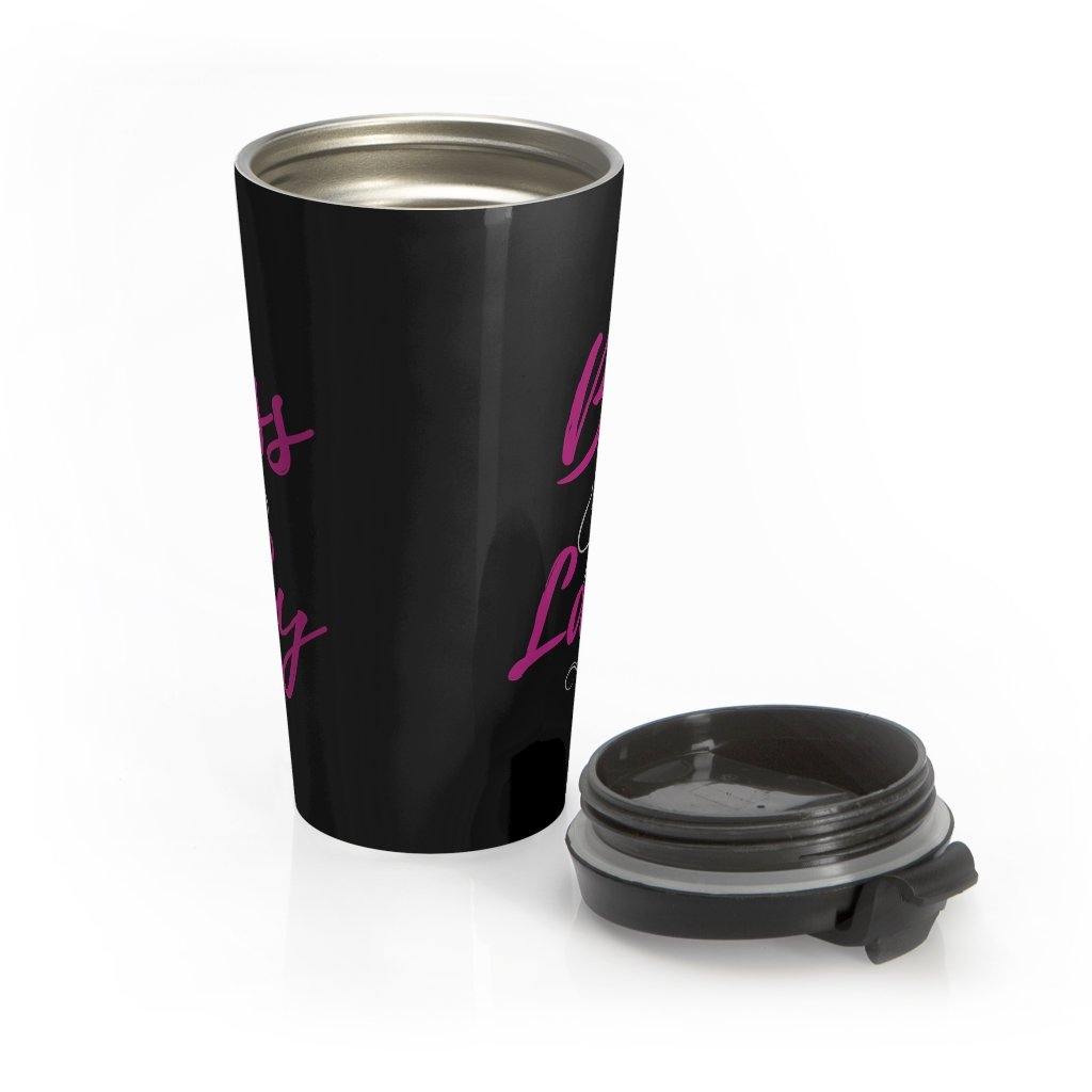 Boss Lady Stainless Steel Travel Mug Blk - Munchkin Place Shop 