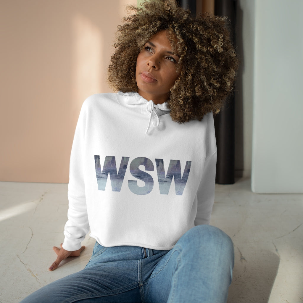 Water Sky Wind Crop Hoodie