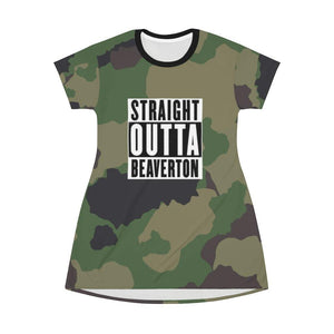 Straight Outta Beaverton Camo Nightgown - Munchkin Place Shop 