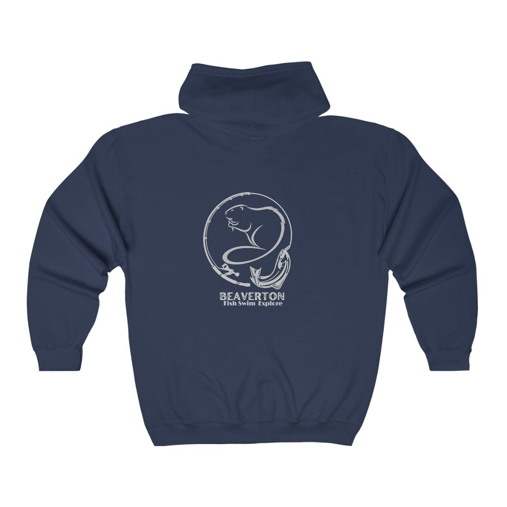Beaverton Unisex Full Zip Hooded Sweatshirt