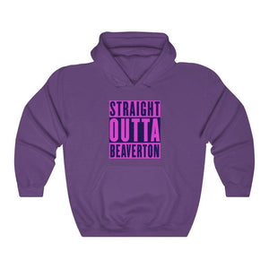 Straight Outta Beaverton Heavy Blend™ Hooded Sweatshirt Salmon - Munchkin Place Shop 