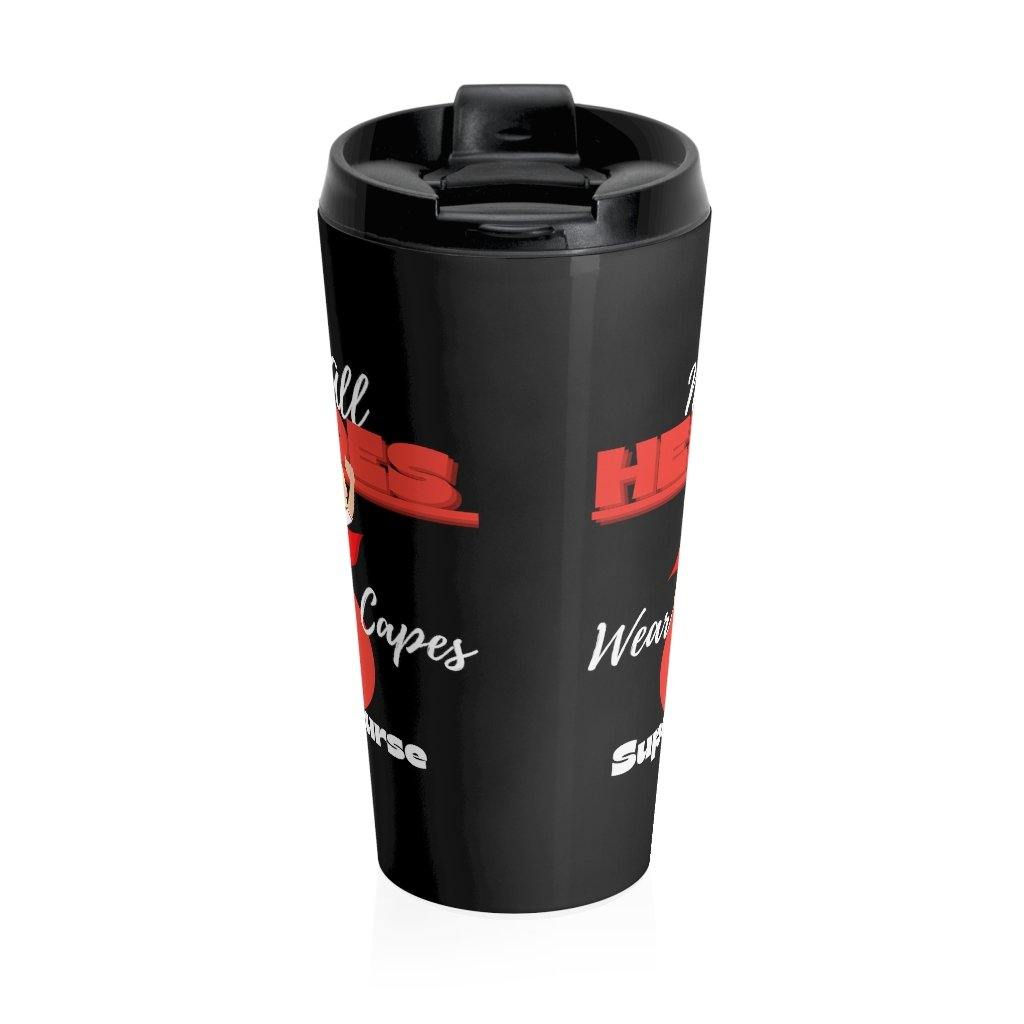 Super Nurse Black Stainless Steel Travel Mug - Munchkin Place Shop 