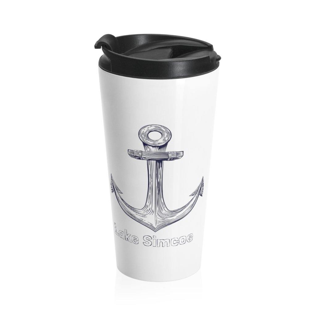 Lake Simcoe Stainless Steel Travel Mug White - Munchkin Place Shop 