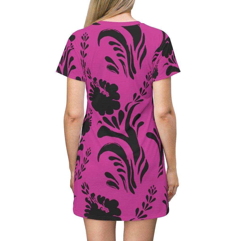 Mom Life Hot Pink and Black Nightgown - Munchkin Place Shop 