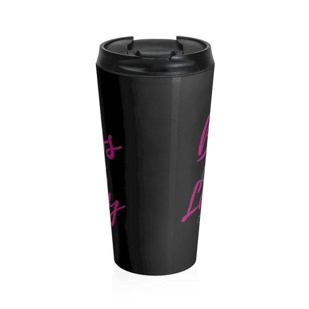 Boss Lady Stainless Steel Travel Mug Blk - Munchkin Place Shop 