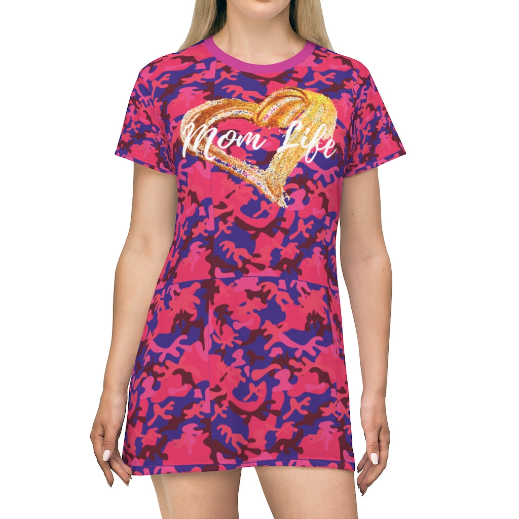 Pink Camo Mom Life Nightgown