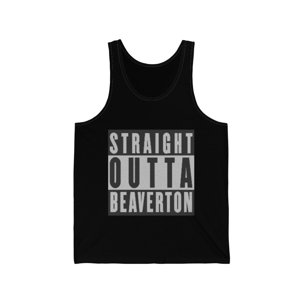 Straight Outta Beaverton Unisex Jersey Tank