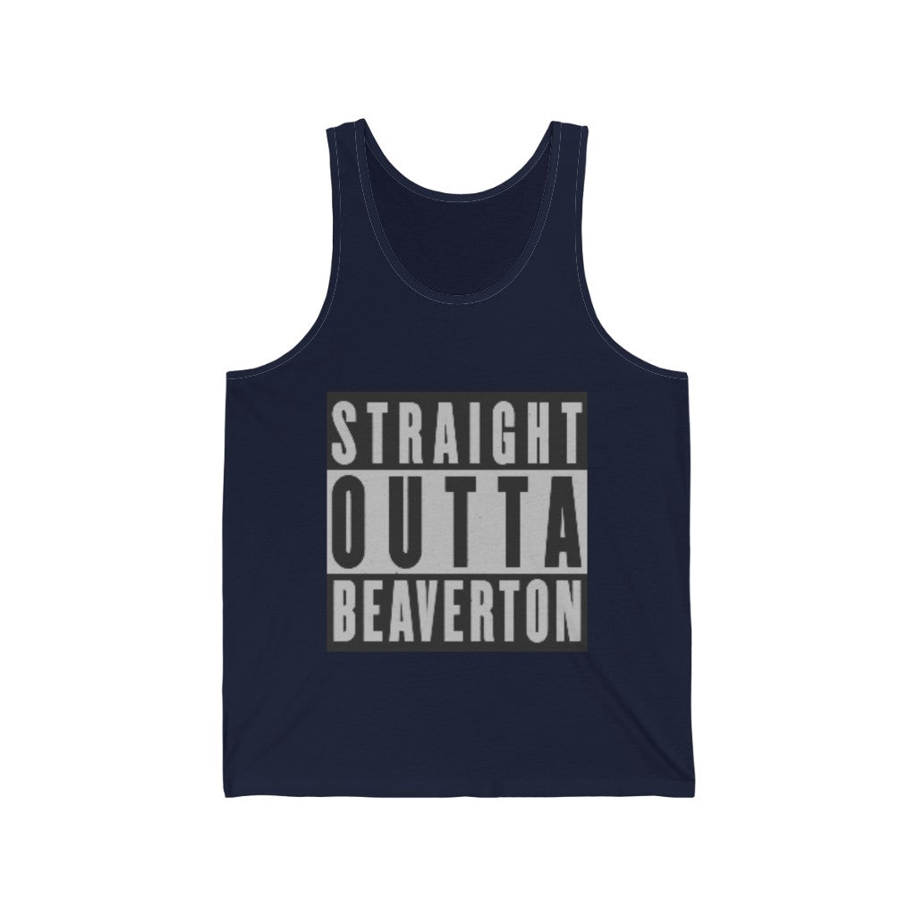 Straight Outta Beaverton Unisex Jersey Tank