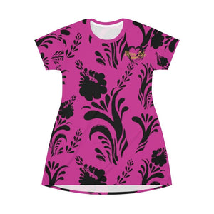 Mom Life Hot Pink and Black Nightgown - Munchkin Place Shop 