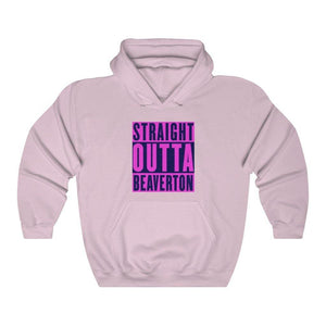 Straight Outta Beaverton Heavy Blend™ Hooded Sweatshirt Salmon - Munchkin Place Shop 