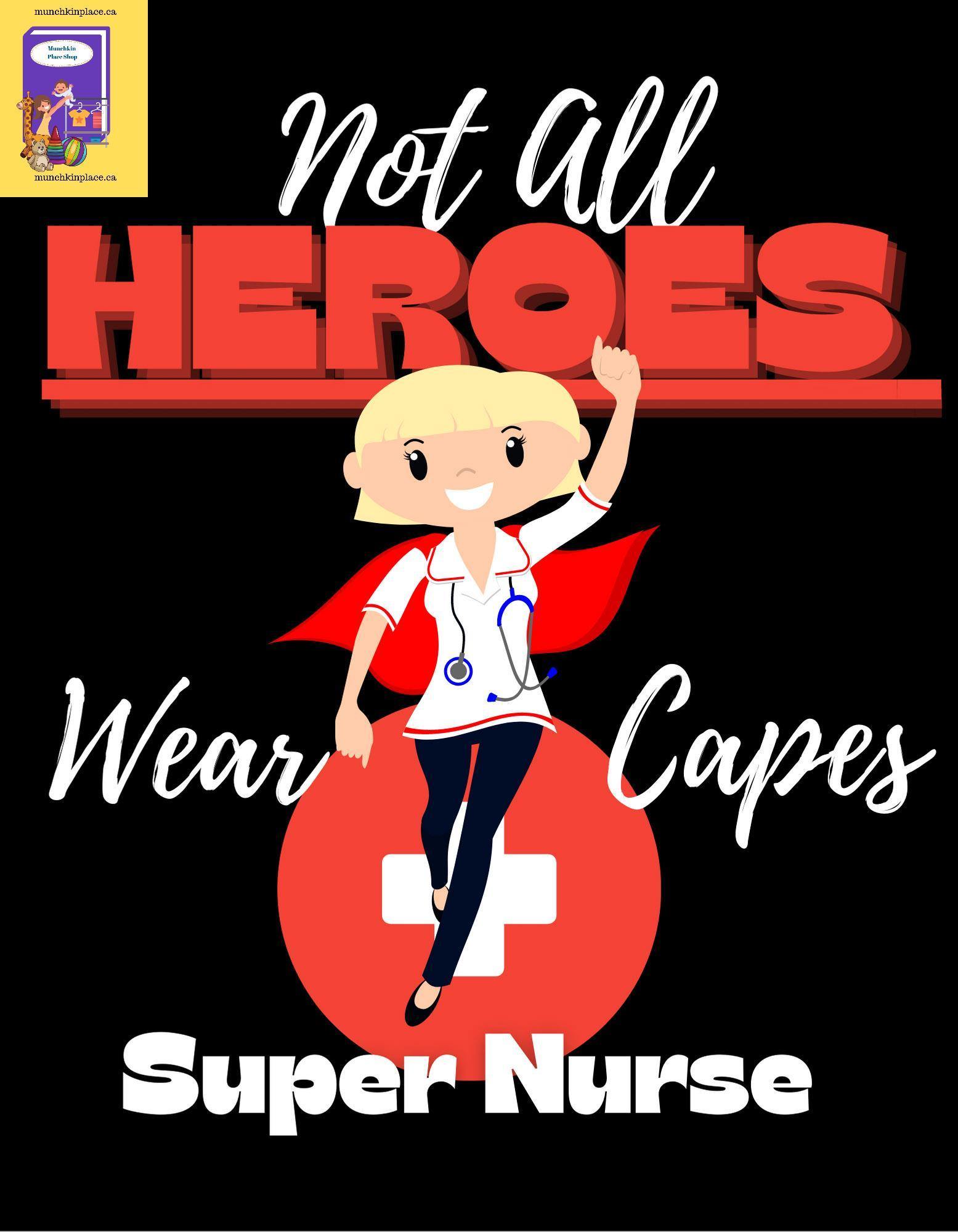 Super Nurse Black Stainless Steel Travel Mug - Munchkin Place Shop 