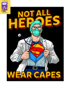 Not All Heroes Wear Capes M Stainless Steel Travel Mug - Munchkin Place Shop 