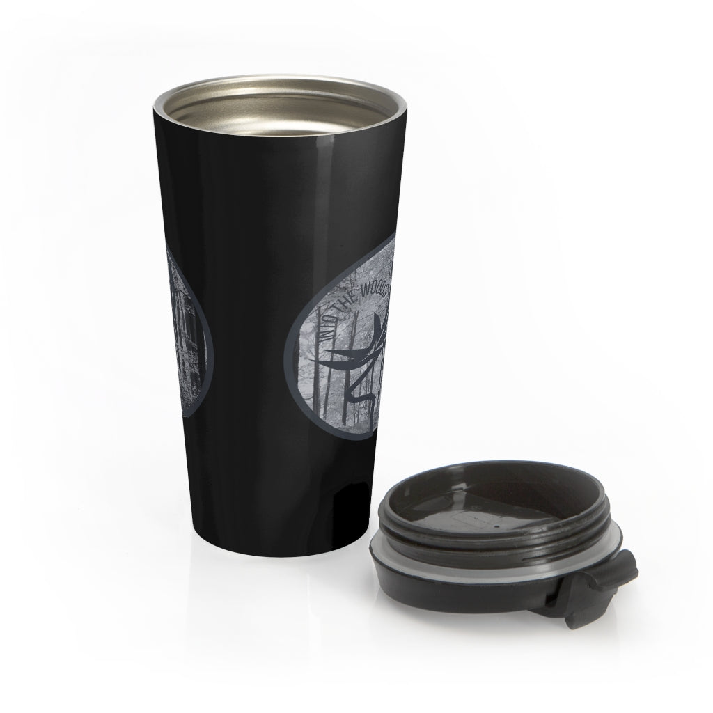 Into The woods Logo Stainless Steel Travel Mug