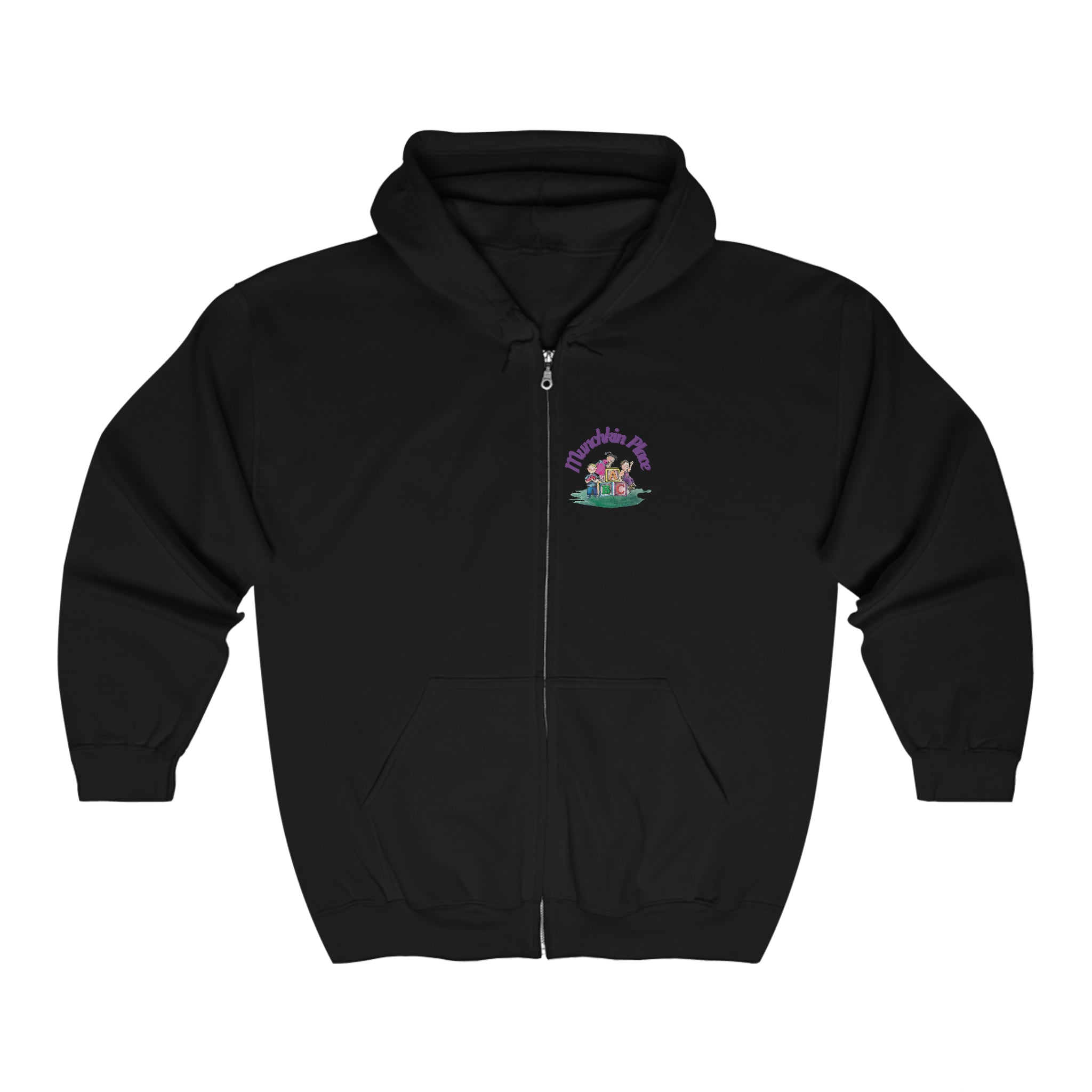 Munchkin Place Learning Adult Full Zip Hooded Sweatshirt