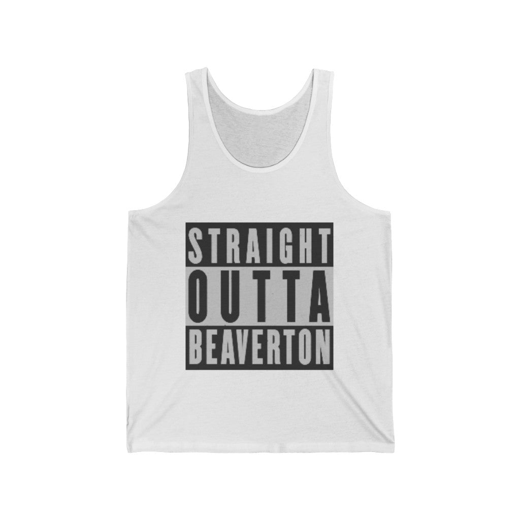 Straight Outta Beaverton Unisex Jersey Tank