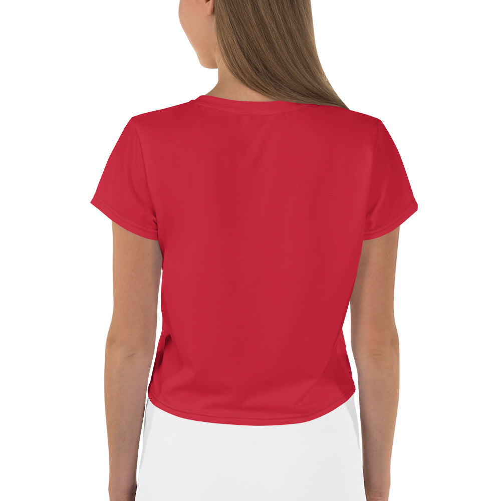 ICONIC Crop Tee in Red
