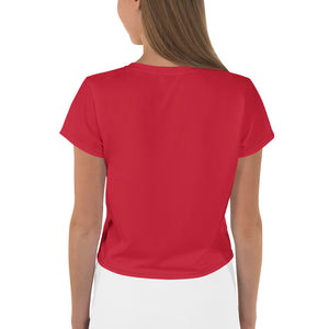 ICONIC Crop Tee in Red