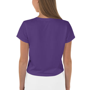 ICONIC Crop Tee in Purple