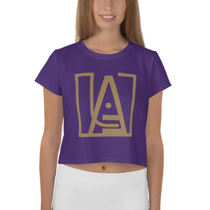 ICONIC Crop Tee in Purple