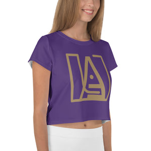 ICONIC Crop Tee in Purple