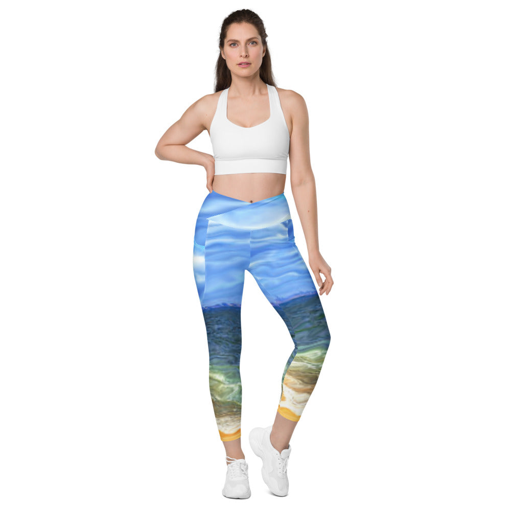 Sandy Hook Crossover leggings with pockets