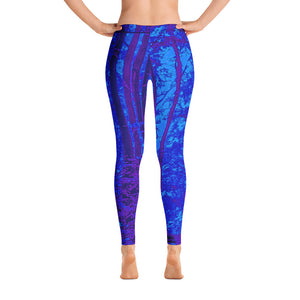 Into the Woods Mystical Shades of Blue Leggings