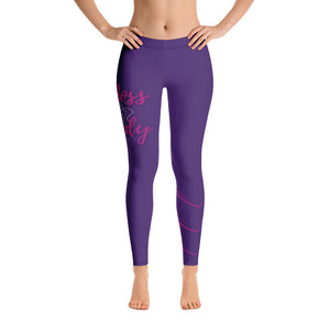 Boss Lady Leggings in Purple