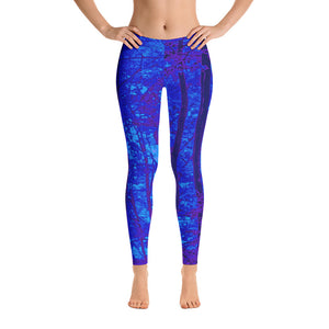 Into the Woods Mystical Shades of Blue Leggings