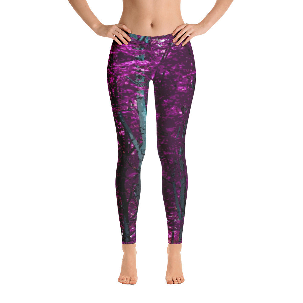Into the Woods Leggings Fairy Forest Pink
