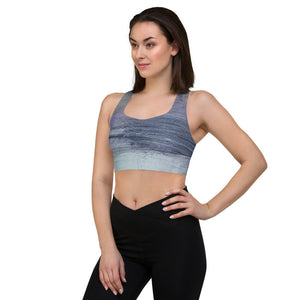 Water Sky Wind ll Longline sports bra