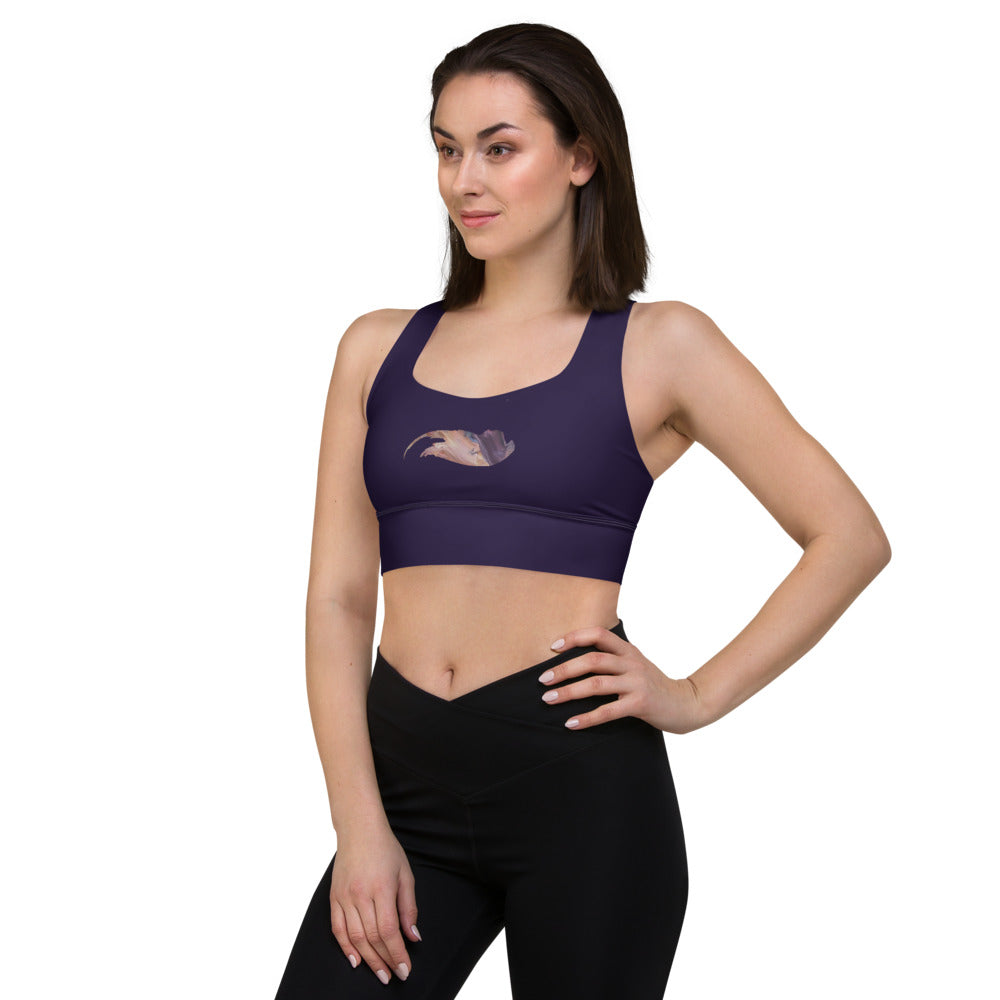 Pflaume Longline sports bra