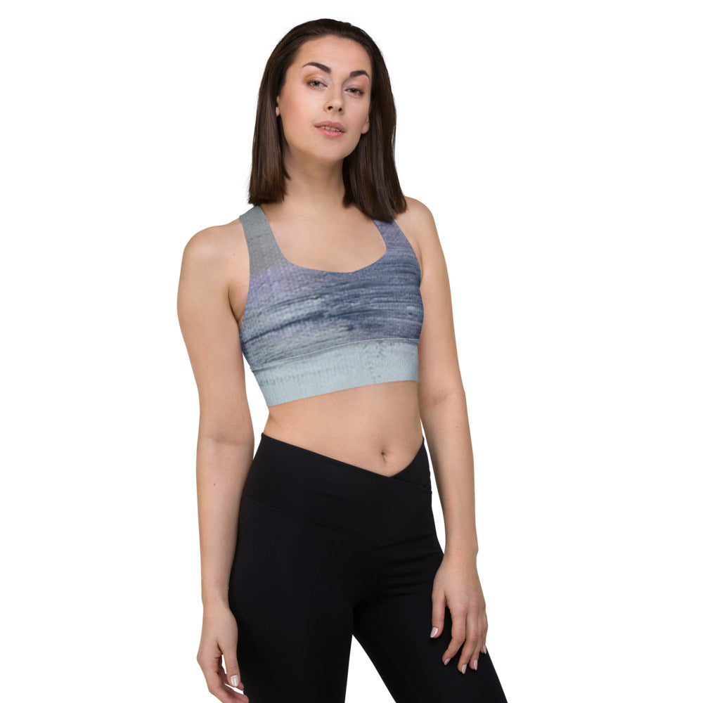 Water Sky Wind ll Longline sports bra