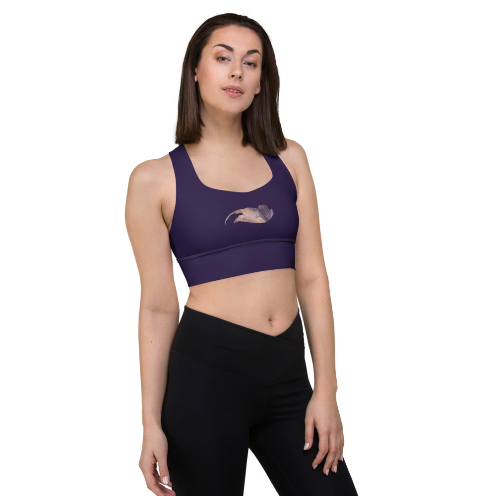 Pflaume Longline sports bra