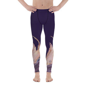 Pflaume Men's Leggings Abstract