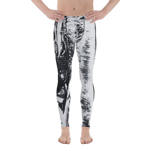 An Artist's Eye Men's Leggings in Black and White